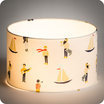 Drum fabric lamp shade Luxembourg lit Ø25