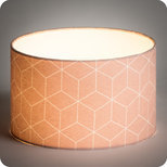 Drum fabric lamp shade / pendant shade Cubic rose