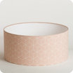 Drum fabric lamp shade / pendant shade Cubic rose Ø50