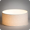 Drum fabric lamp shade / pendant shade Cubic gris lit Ø40