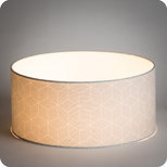 Drum fabric lamp shade / pendant shade Cubic gris