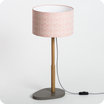 Helios table lamp with shade Cinetic corail Ø25
