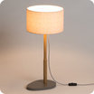 Helios table lamp with shade Cinetic corail lit Ø25