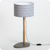 Helios table lamp with shade Cinetic indigo Ø25