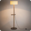 Eos floor lamp with shade Cinetic miel lit Ø40