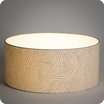 Drum fabric lamp shade / pendant shade Zen lit Ø50
