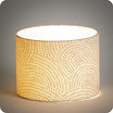 Drum fabric lamp shade / pendant shade Zen lit Ø20