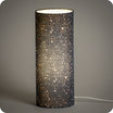 Cylinder fabric table lamp Terrazzo night lit M
