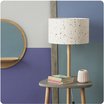 Lampshade Terrazzo Ø30 on side table with lamp Selene