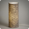 Cylinder fabric table lamp Nami lit M