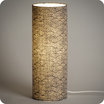Cylinder fabric table lamp Nami lit L