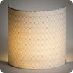 Fabric half lamp shade for wall light mousseline lit