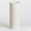 Cylinder fabric table lamp Mousseline M