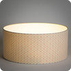 Drum fabric lamp shade / pendant shade Mousseline lit Ø40