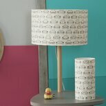 Cylinder fabric table lamp Cab