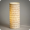 Cylinder fabric table lamp Cab lit M