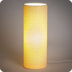 Cylinder fabric table lamp Mini Hoshi lit L