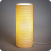 Cylinder fabric table lamp Mini Hoshi lit M