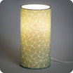 Cylinder fabric table lamp Cactus lit S
