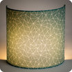 Fabric half lamp shade for wall light Cactus lit