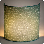 Fabric half lamp shade for wall light Cactus