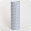 Cylinder fabric table lamp Cinetic indigo XXL