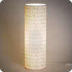Cylinder fabric table lamp Cinetic indigo lit XXL