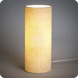 Cylinder fabric table lamp Cinetic miel