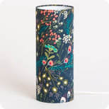 Cylinder fabric table lamp Symphonie navy