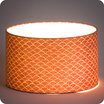 Drum fabric lamp shade / pendant shade Nami terra lit Ø30