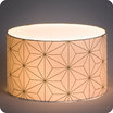 Drum fabric lamp shade / pendant shade Maxi hoshi or lit Ø25