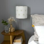 Fabric half lamp shade for wall light Maxi hoshi or