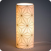 Cylinder fabric table lamp Maxi hoshi or L