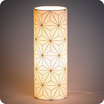 Cylinder fabric table lamp Maxi hoshi or lit L
