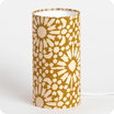 Cylinder fabric table lamp Sun yellow S
