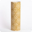 Cylinder fabric table lamp Sun yellow XXL