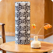 Cylinder fabric table lamp Lotus black L
