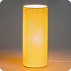 Cotton gauze cylinder table lamp Moutarde lit M