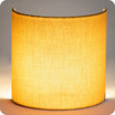 Cotton gauze half lamp shade for wall light Moutarde lit