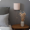 Wall lamp shade Stardust powder with plug-in cable in linen