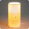 Cotton gauze cylinder table lamp Stardust powder lit S