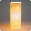 Cotton gauze cylinder table lamp Stardust lit M