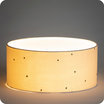 Drum fabric lamp shade / pendant shade Stardust off-white Ø25