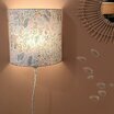 Wall lamp shade Dream lit with plug-in cable in linen