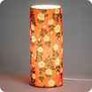 Cylinder fabric table lamp Billie brique lit M