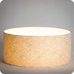 Drum fabric lamp shade / pendant shade Goldie lit Ø50