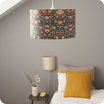 Wall shade for wall light Goldie and linen cable, pendant shade Lodden 