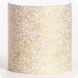 Fabric half lamp shade for wall light Goldie