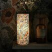 Cylinder fabric table lamp Golden  Lily M lit (Photo @aude.jolijour)