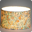 Drum fabric lamp shade / pendant shade Golden Lily Morris&co. lit Ø25